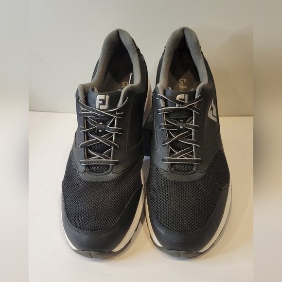 FootJoy FJ Athletics Men Golf Shoes 56816 Black Size‎ 10.5 M Spikeless main image 8